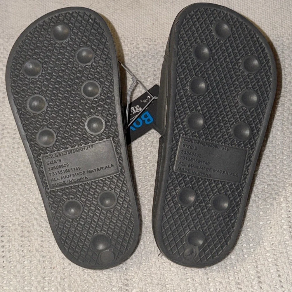 OT Revolution Boys Game On Gaming Slide Sandals Gray Size S 11-12 NEW